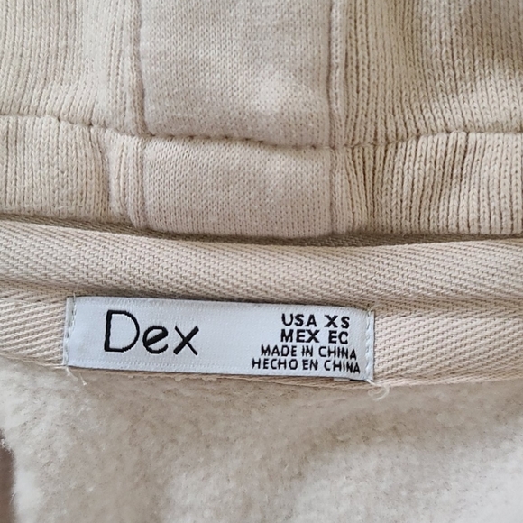 Dex Moto Sweater Zip Collar Size X Small Open - Picture 3 of 6